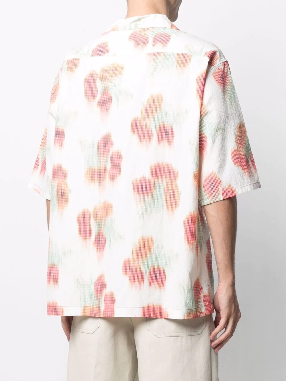 abstract-print short-sleeve shirt - 4