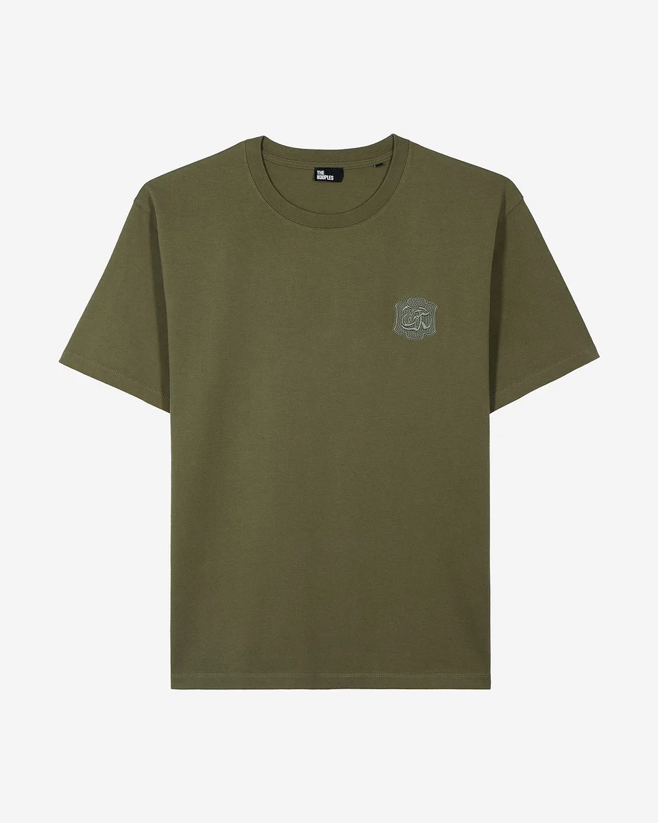 KHAKI CREST T-SHIRT - 1