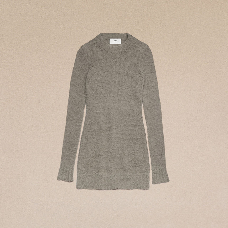 AMI Paris Brushed Alpaca Dress outlook