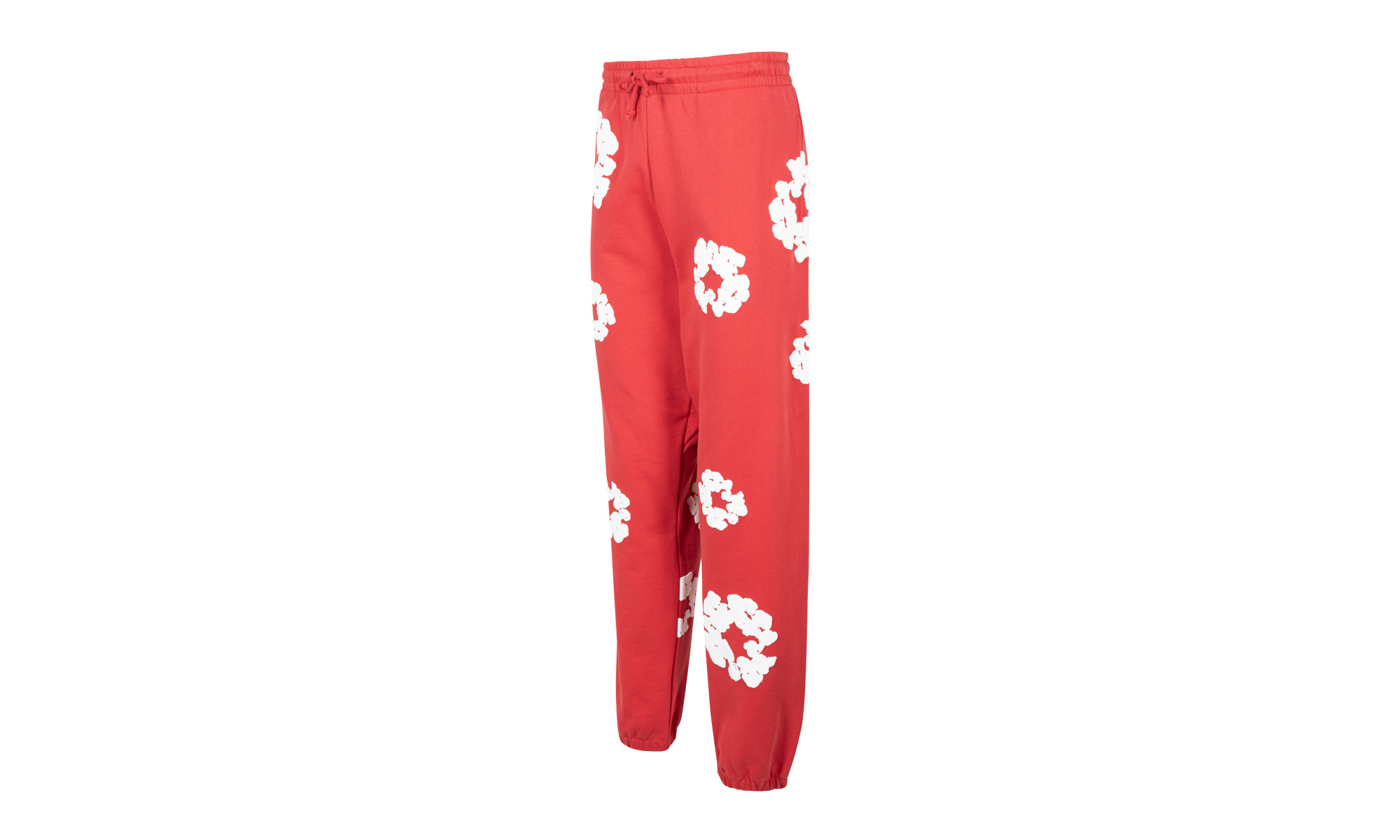 Cotton Wreath Sweatpants "Red" - 2