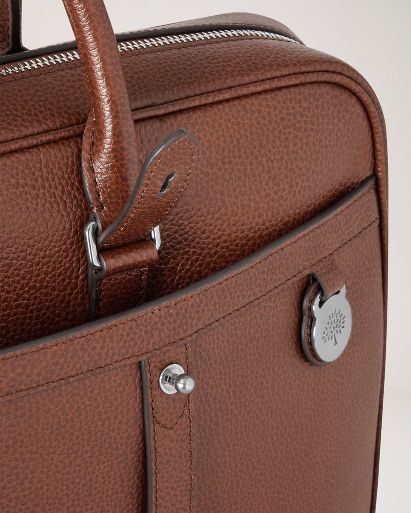 Heritage Briefcase Oak Two-Tone Small Classic Grain 4