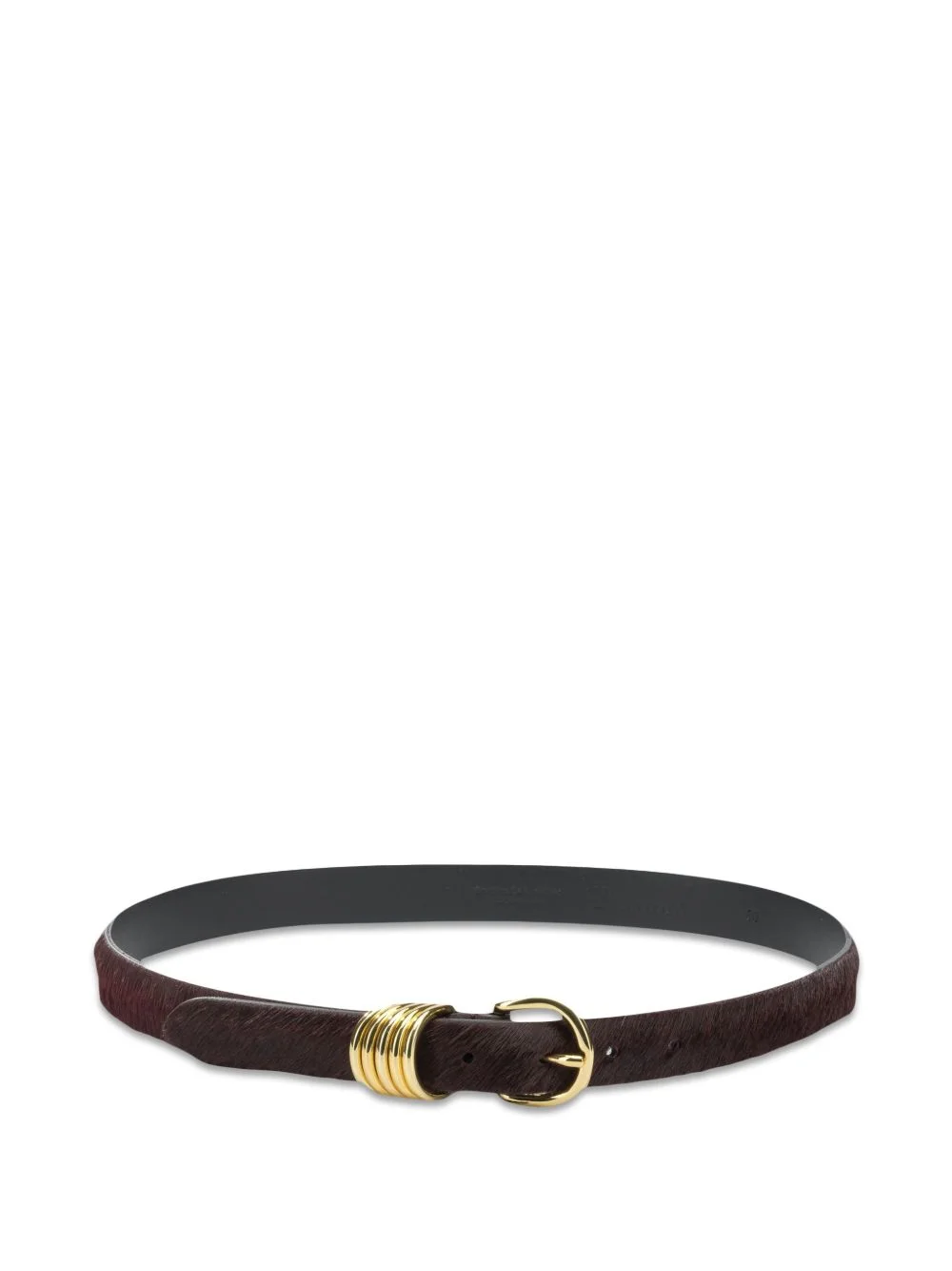 calf-hair buckle belt - 1