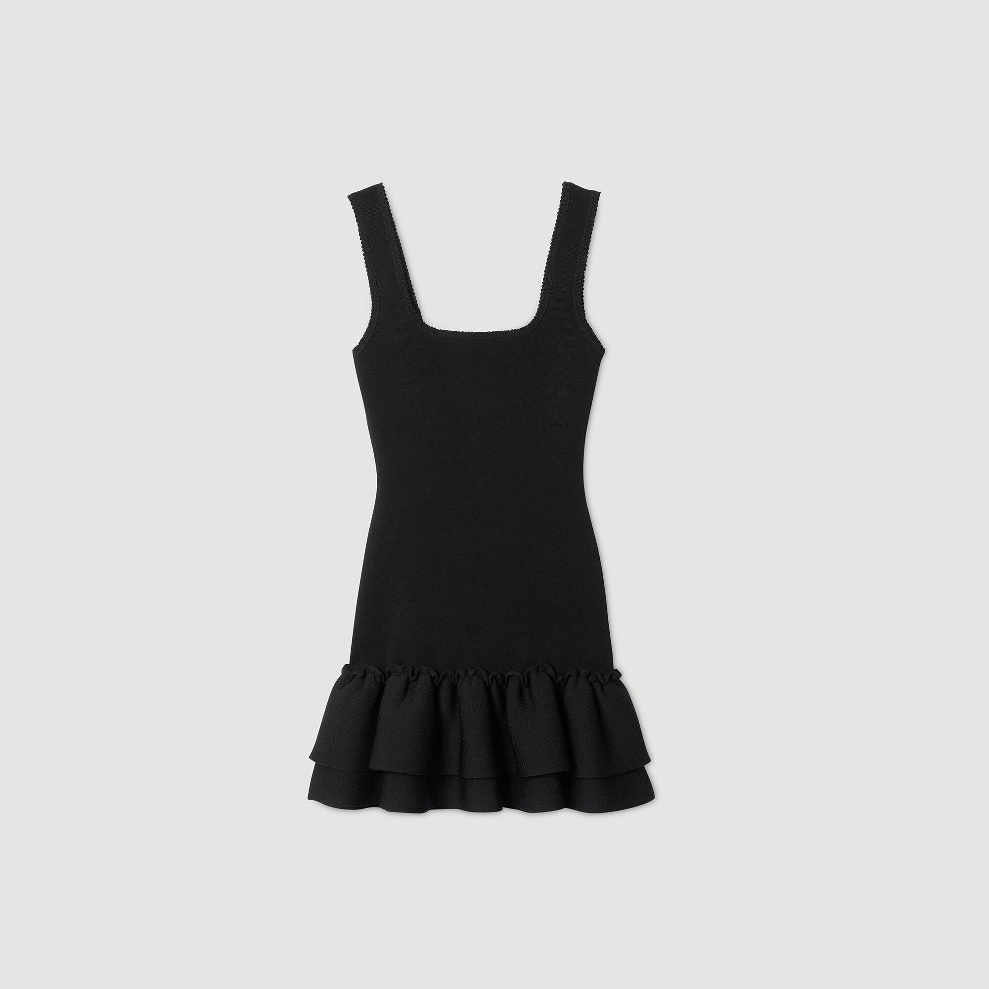 MINI KNIT DRESS WITH RUFFLES - 6