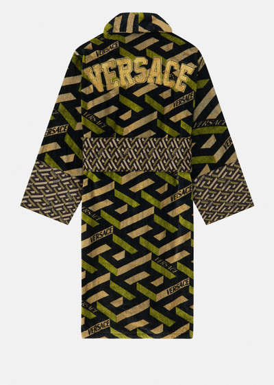 VERSACE La Greca Embroidered Bathrobe outlook