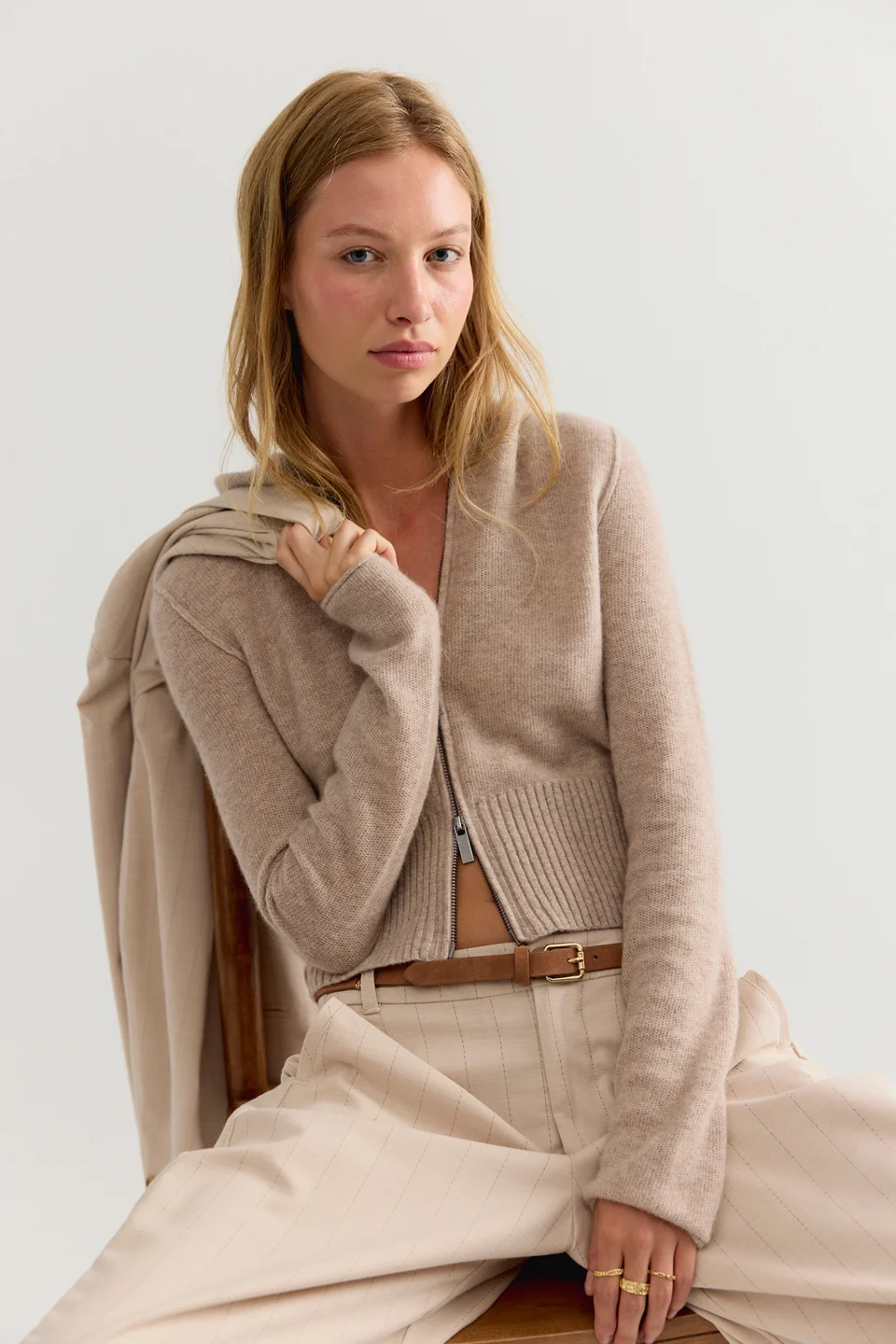 Fran Cashmere Hoodie - 1