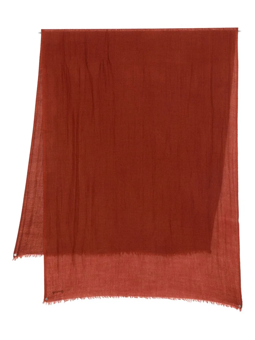 fringed cashmere scarf - 1