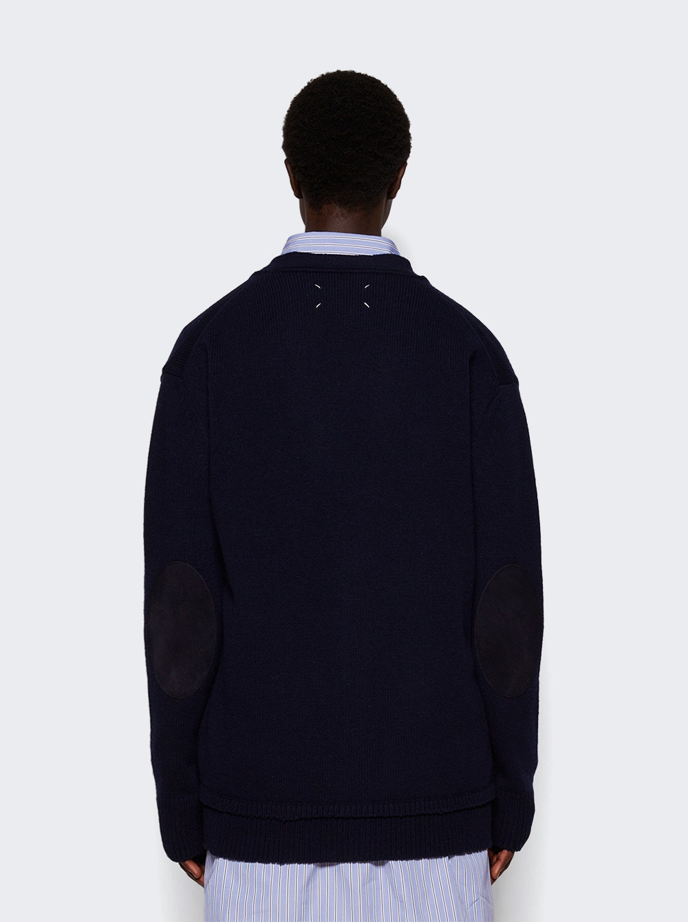 Wool Cardigan Navy - 5