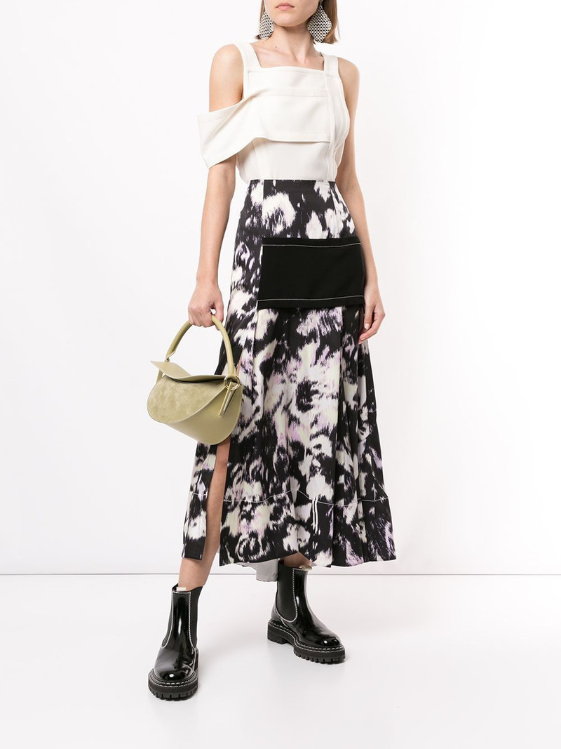 3.1 Phillip Lim panelled cold-shoulder top outlook