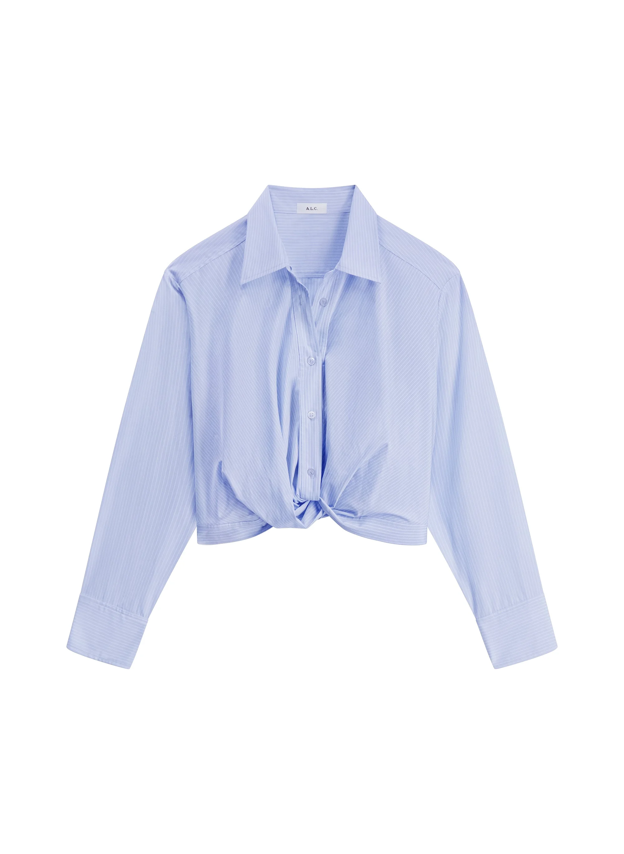 Leo Cropped Cotton Shirt - 1