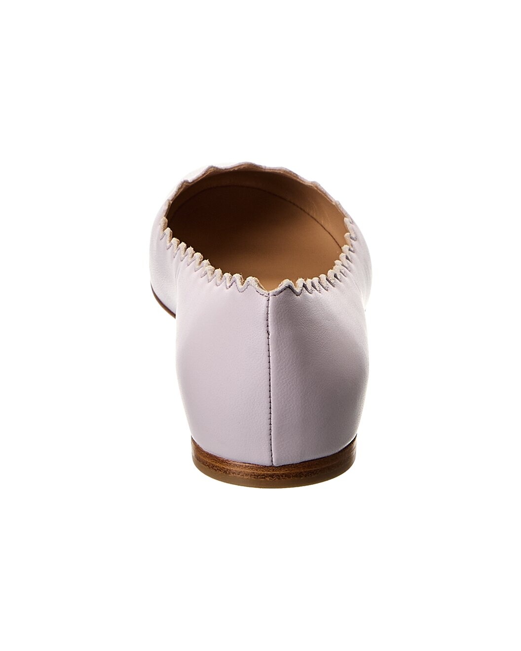 Chloé Lauren Scalloped Leather Ballerina Flat - 3