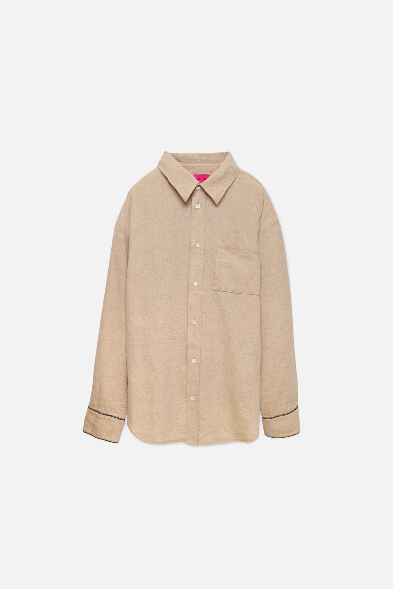 CHAMBRAY BUTTON-UP SHIRT 1