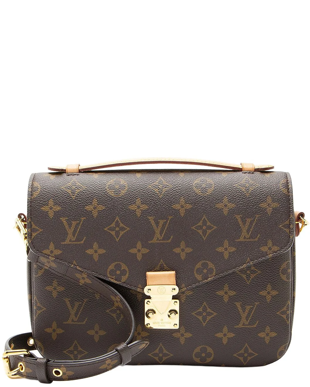 Louis Vuitton Brown Monogram Canvas Pochette Metis (Authentic Pre-Loved) - 1