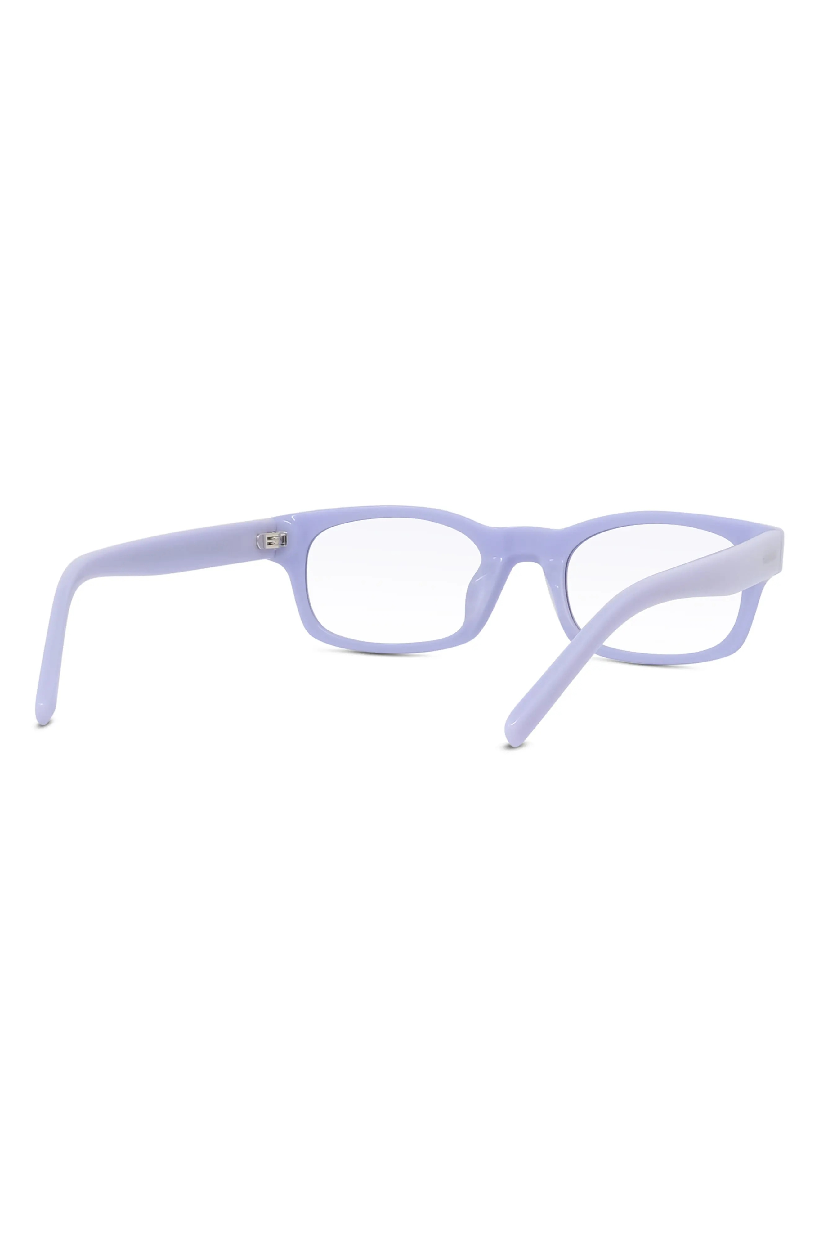 49mm Blue Rectangular Blue Light Blocking Glasses - 5