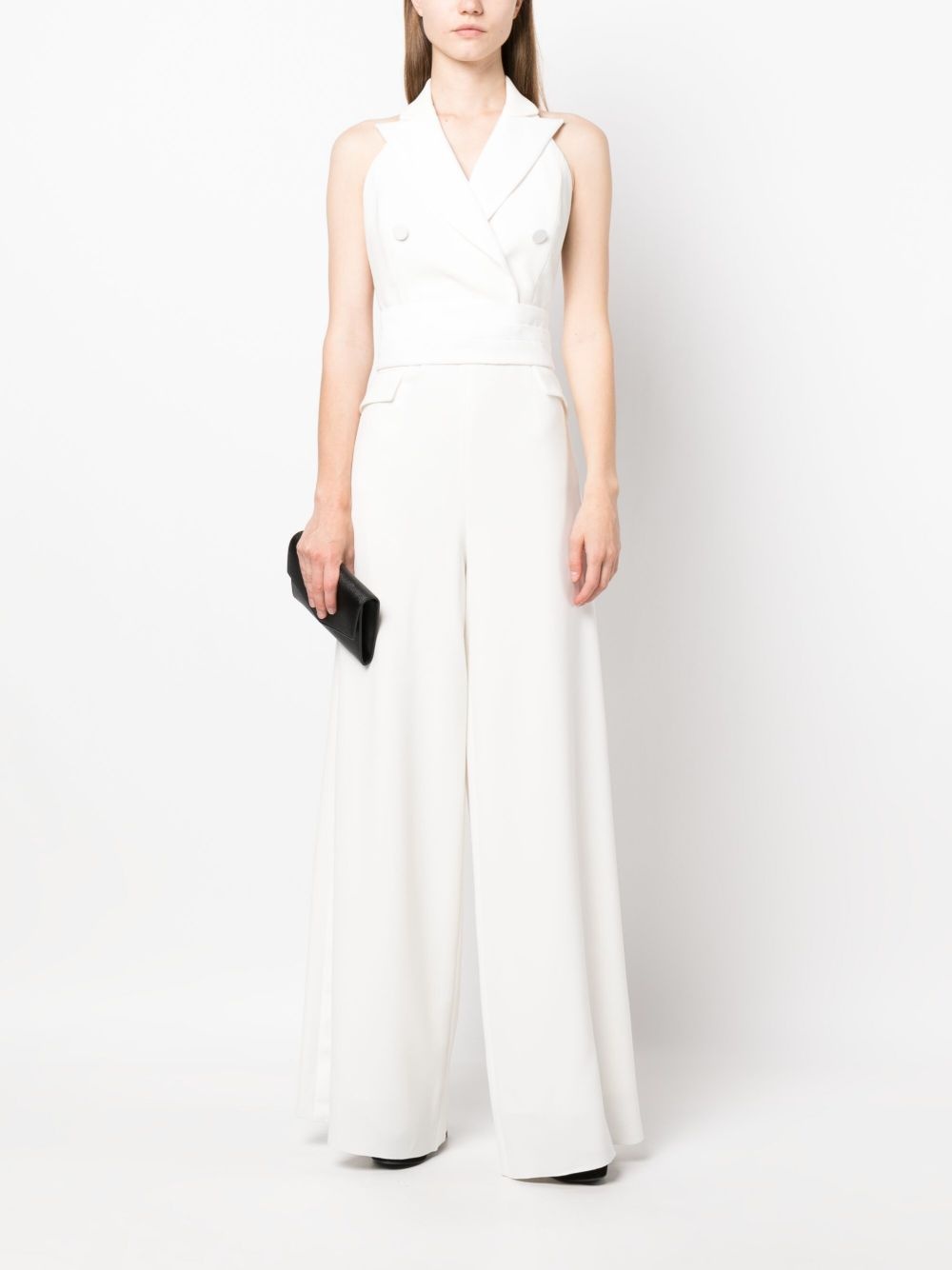 tailored halterneck jumpsuit - 2