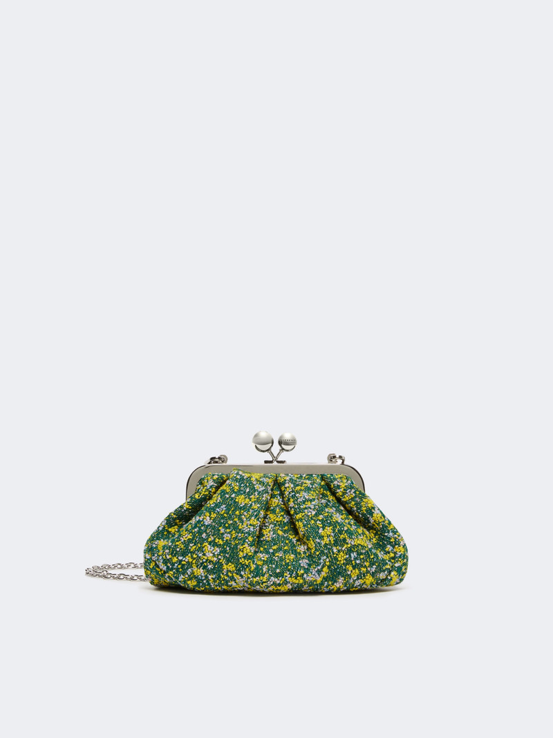 ACCENNI Small wool bouclé Pasticcino Bag - GREEN 1