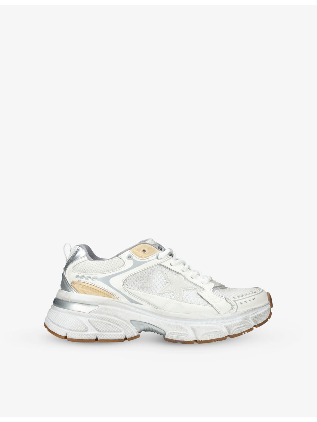 Lightstar 10272 Low-Top Leather and Mesh Trainers - 1