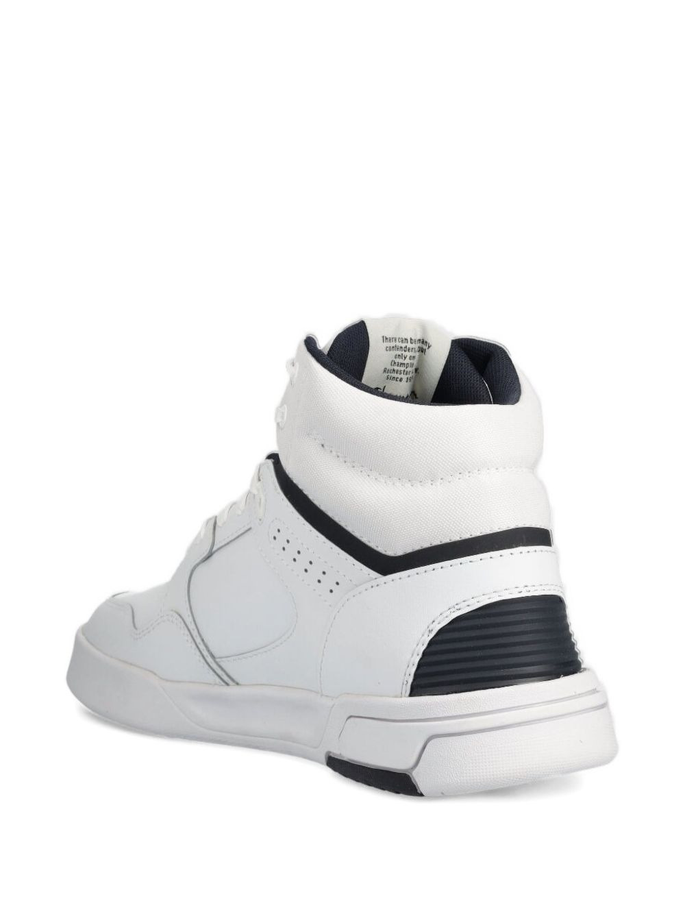 high-top leather sneakers - 2