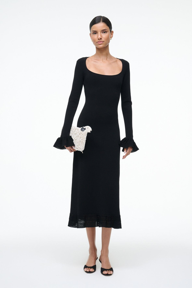 STAUD STAUD SHELLEY DRESS BLACK outlook