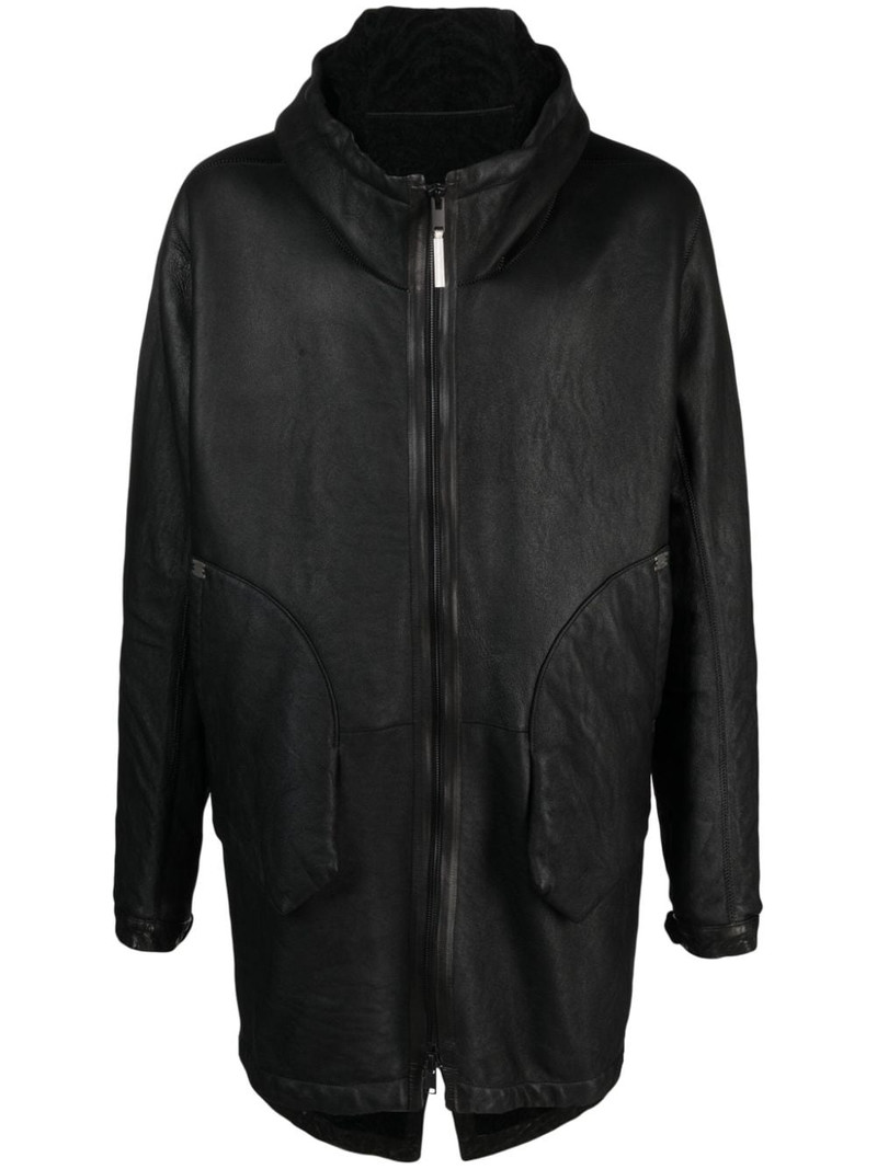 zip-up hooded coat 1