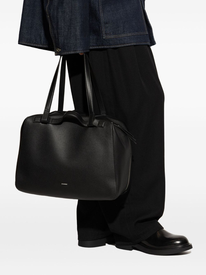 Jil Sander leather top-handle tote bag outlook