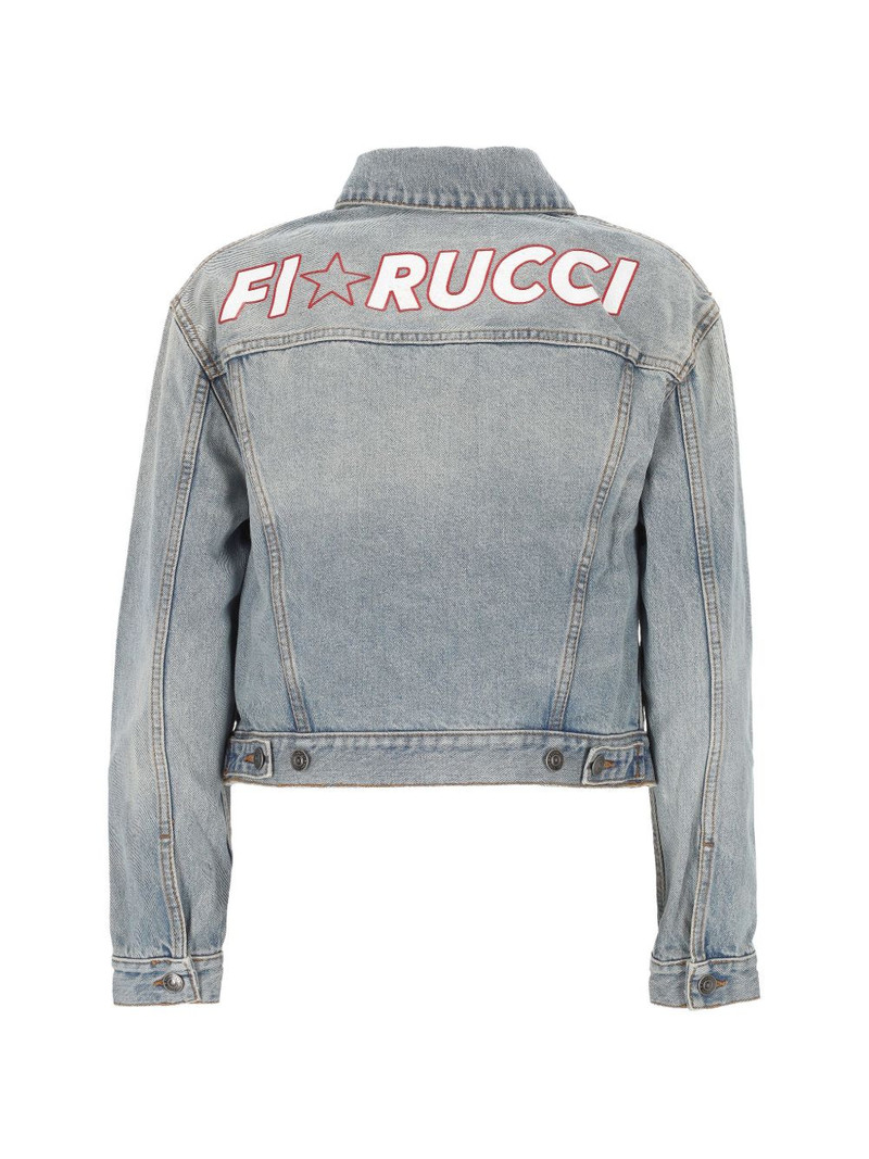 FIORUCCI logo-embroidered denim jacket outlook