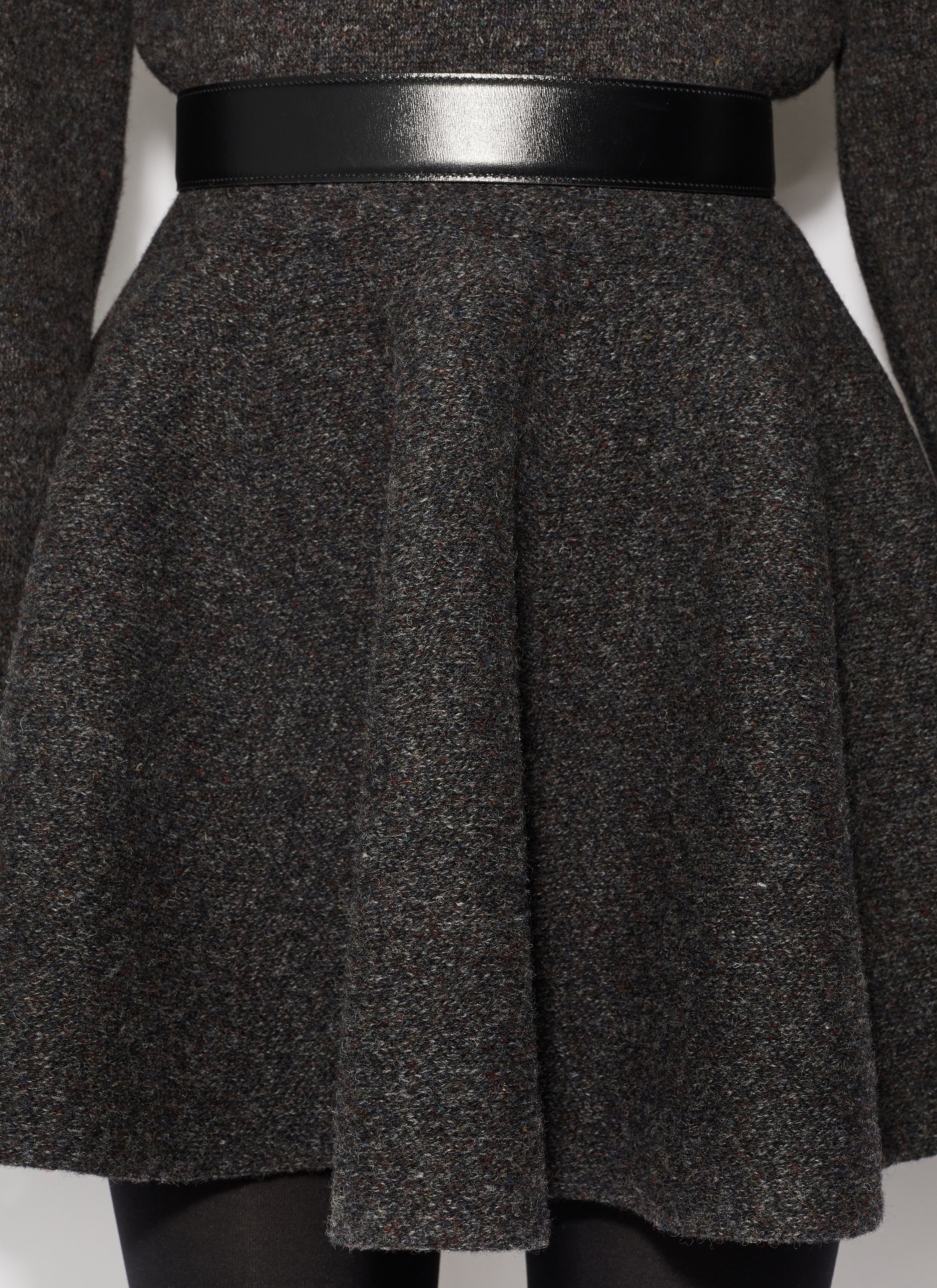 SHETLAND WOOL SKATER SKIRT - 5