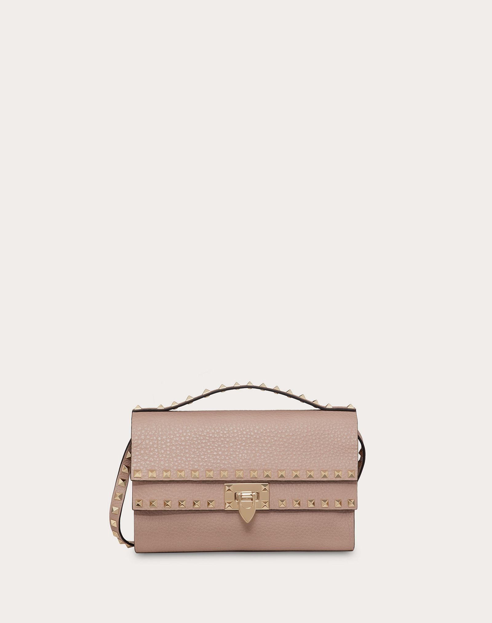 Rockstud Grainy Calfskin Crossbody Bag - 1