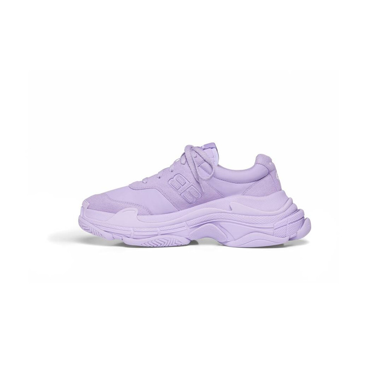 BALENCIAGA Women's Triple S Sneaker  in Lilac outlook
