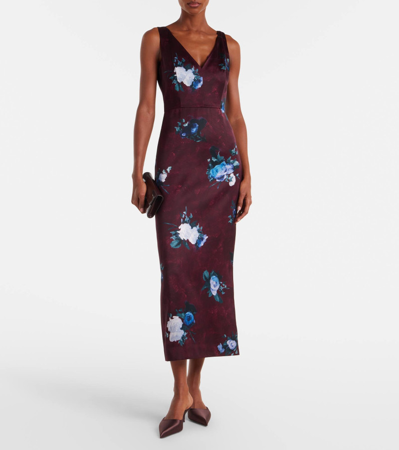Erdem Floral duchesse cocktail dress outlook