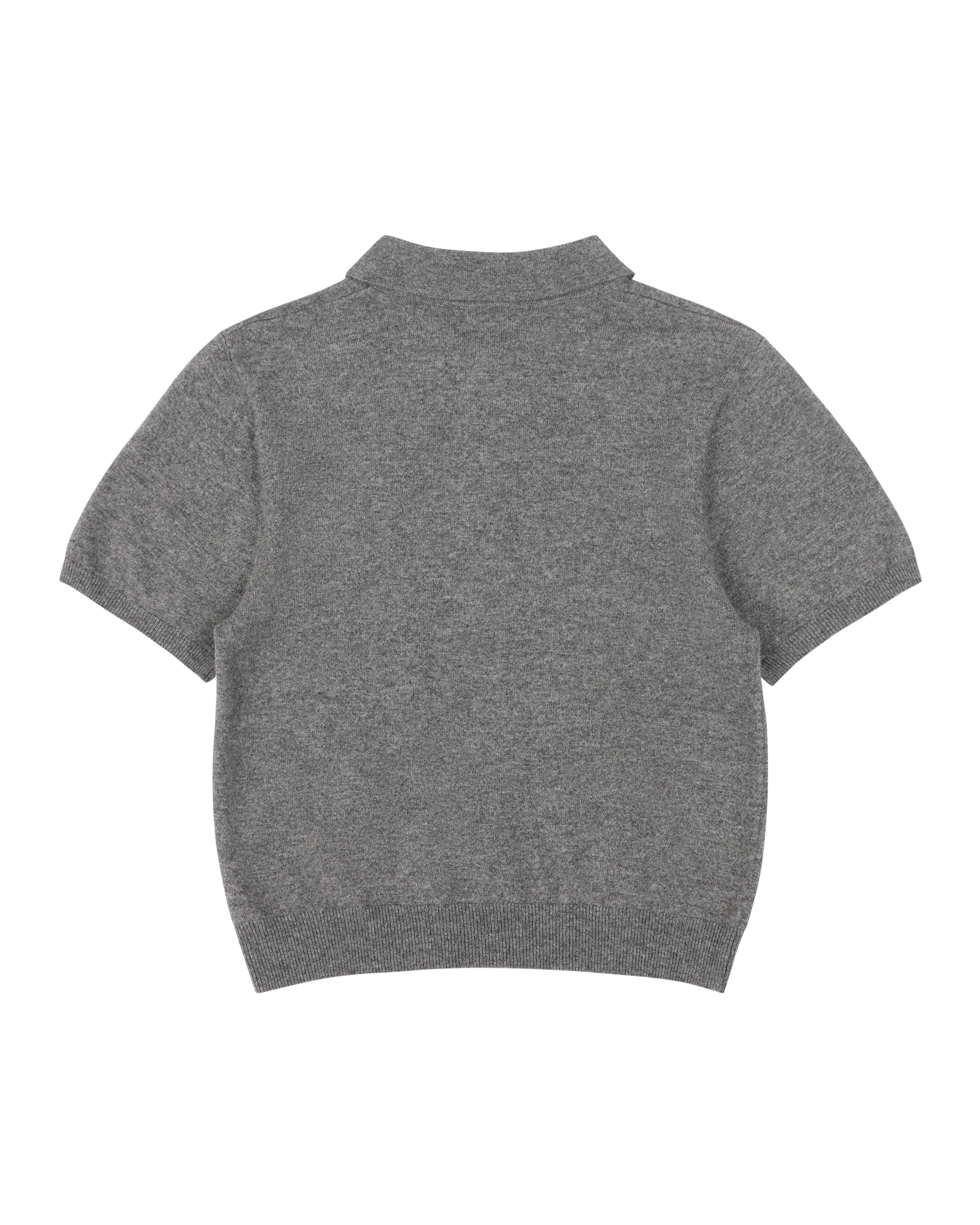 SHORT SLEEVE KNIT POLO CONCRETE - 7