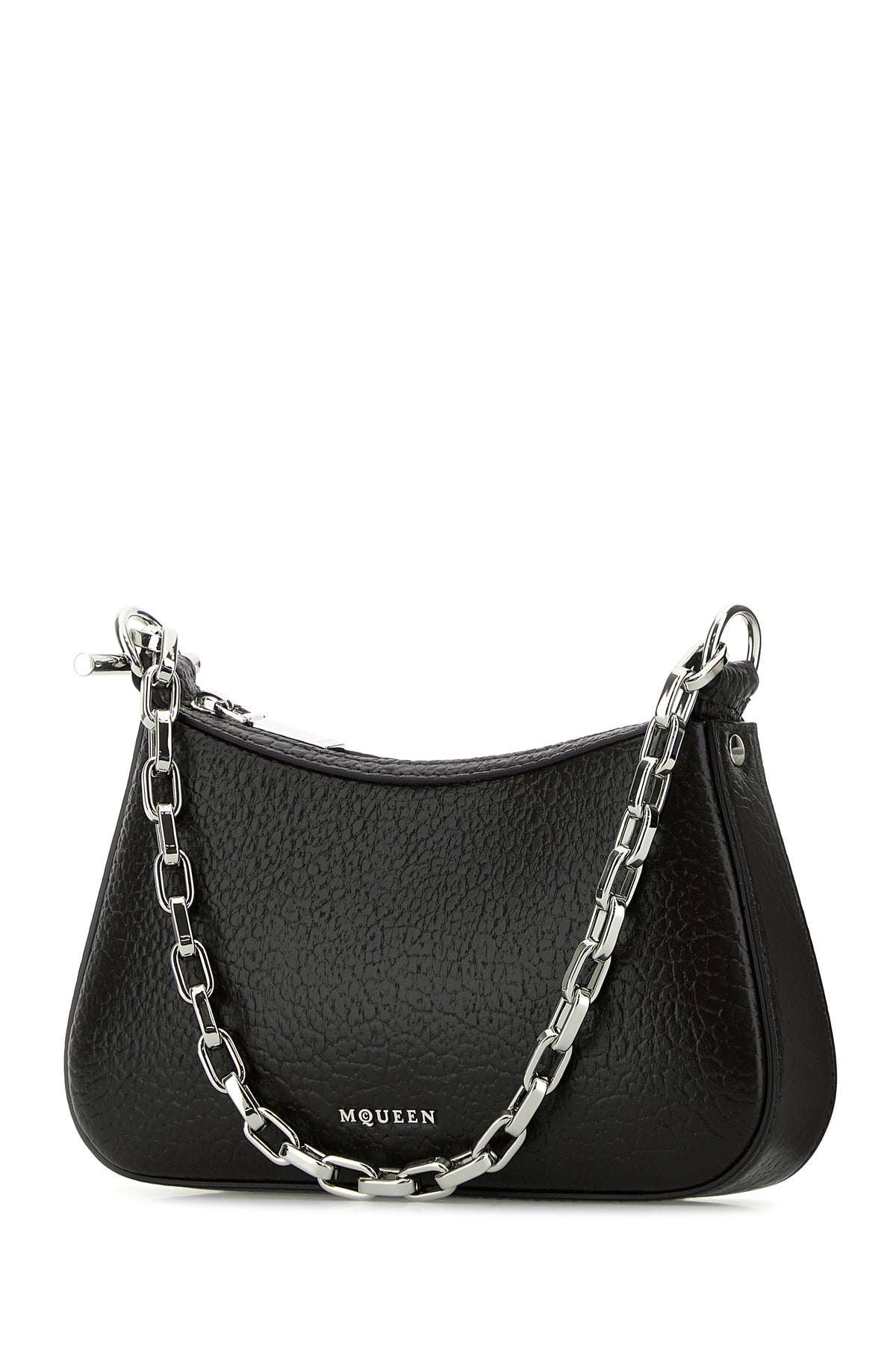 Black leather mini T-Bar handbag - 2