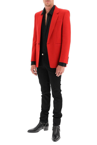 SAINT LAURENT STRIPED WOOL JACKET outlook