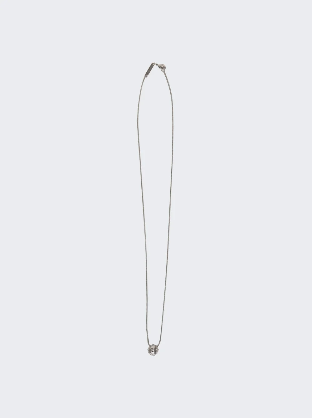 Mini Orb Pendant Necklace Palladium - 1