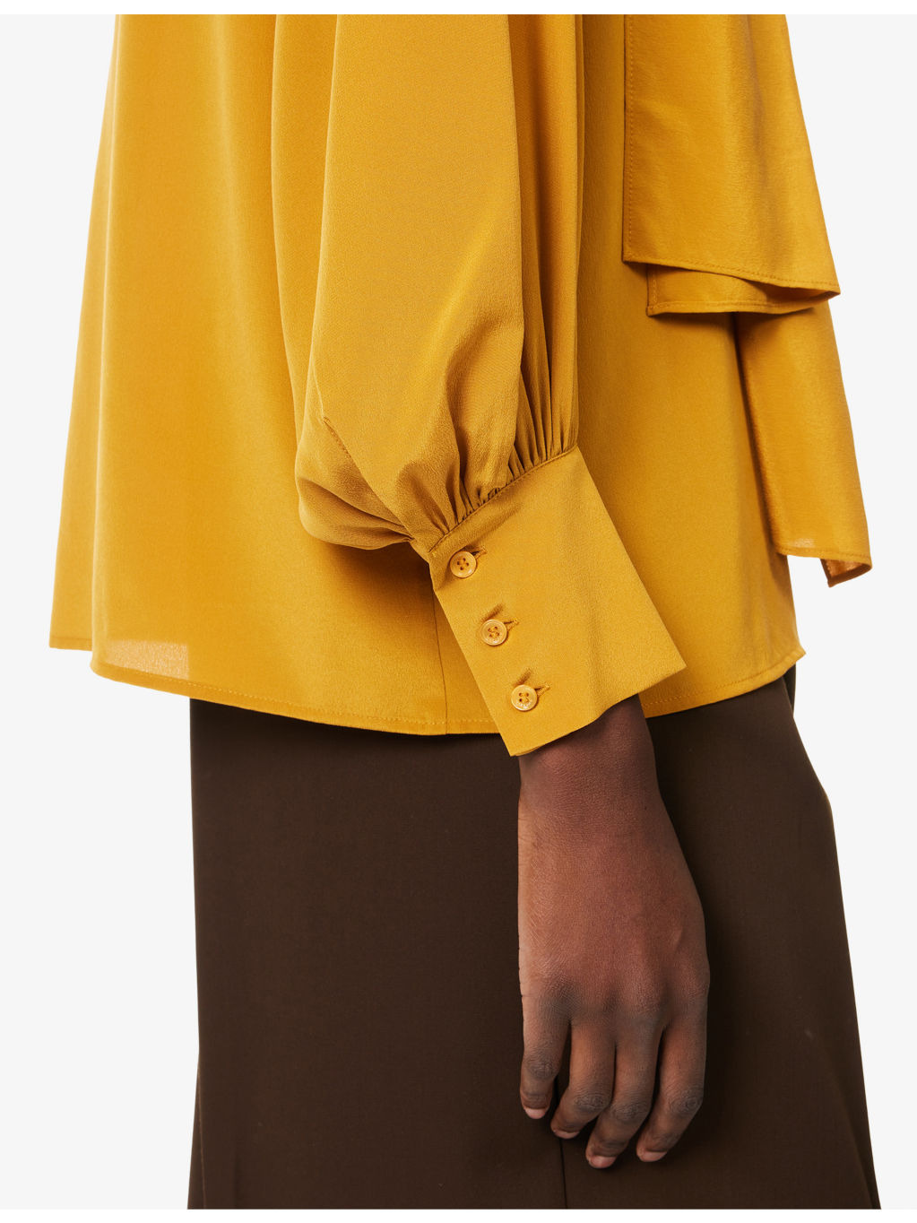 Guido High-Neck Silk Blouse - 6
