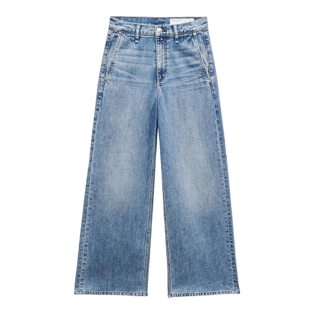 Andi High-Rise Ankle Wide Leg Jeans - 1