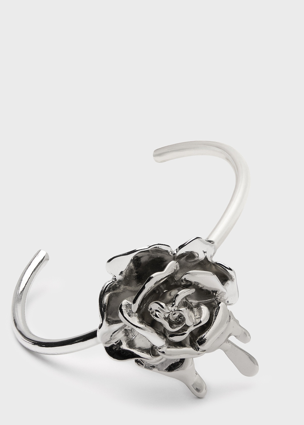 METAL BRACELET WITH ROSE - 2