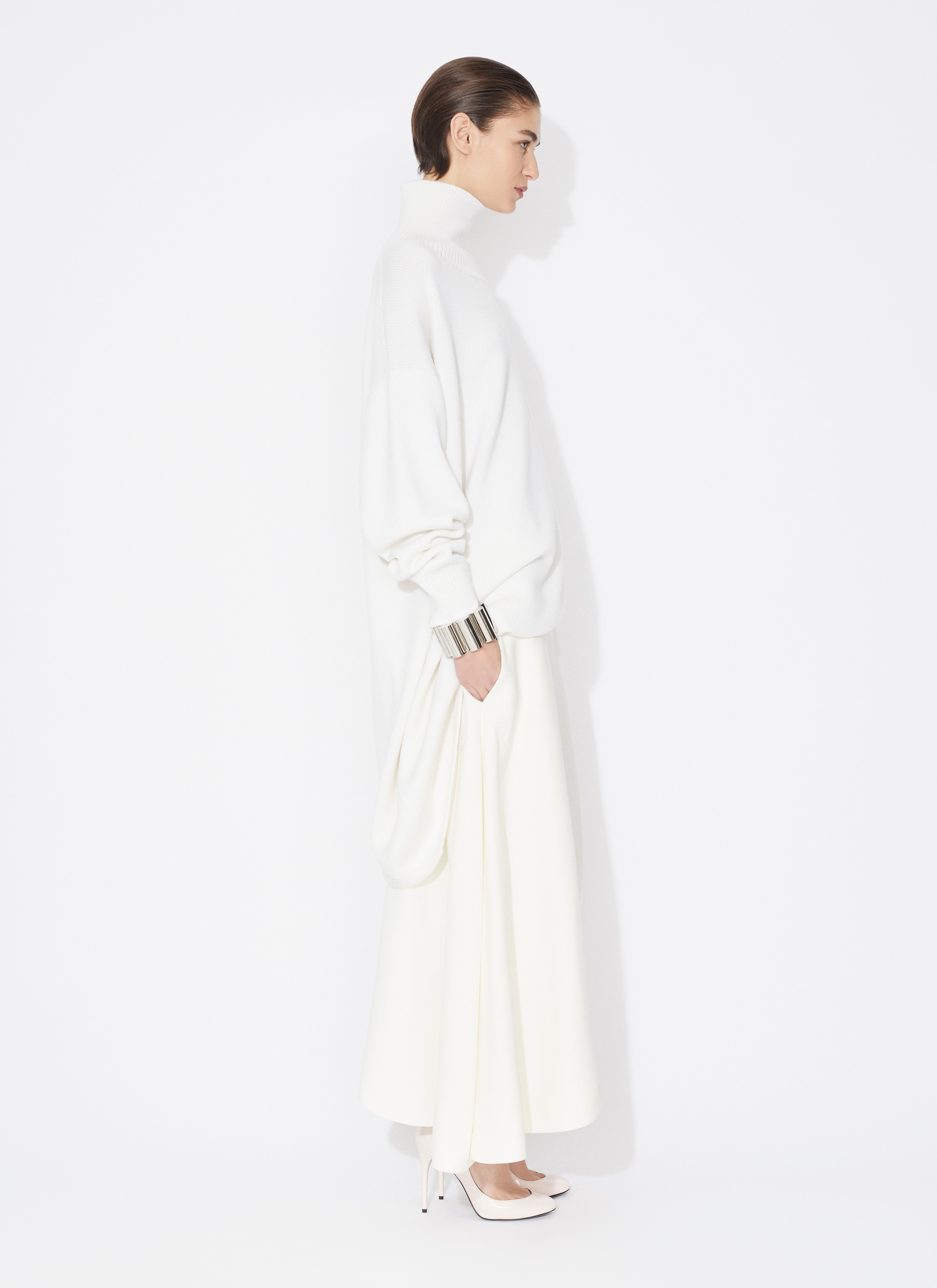 FLUID ASYMMETRIC SKIRT - 4