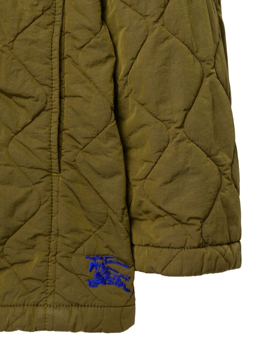 diamond-quilted hooded jacket - 5