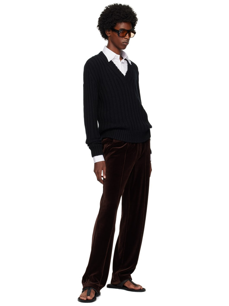 TOM FORD Black V-Neck Sweater outlook