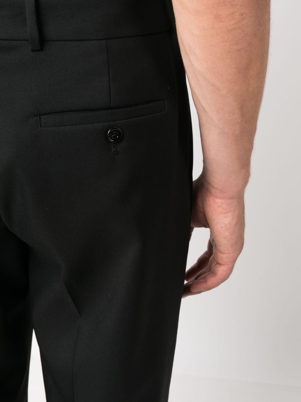 straight-leg wool trousers - 5
