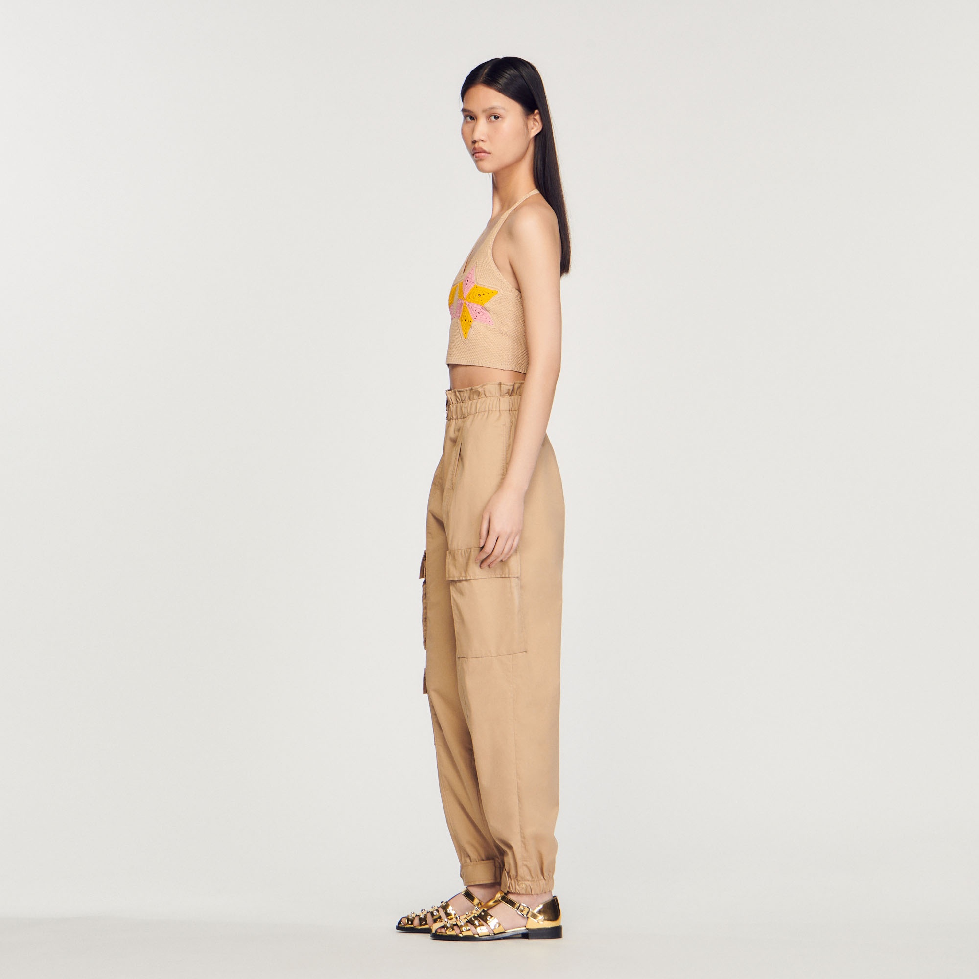 Cropped crochet top - 7