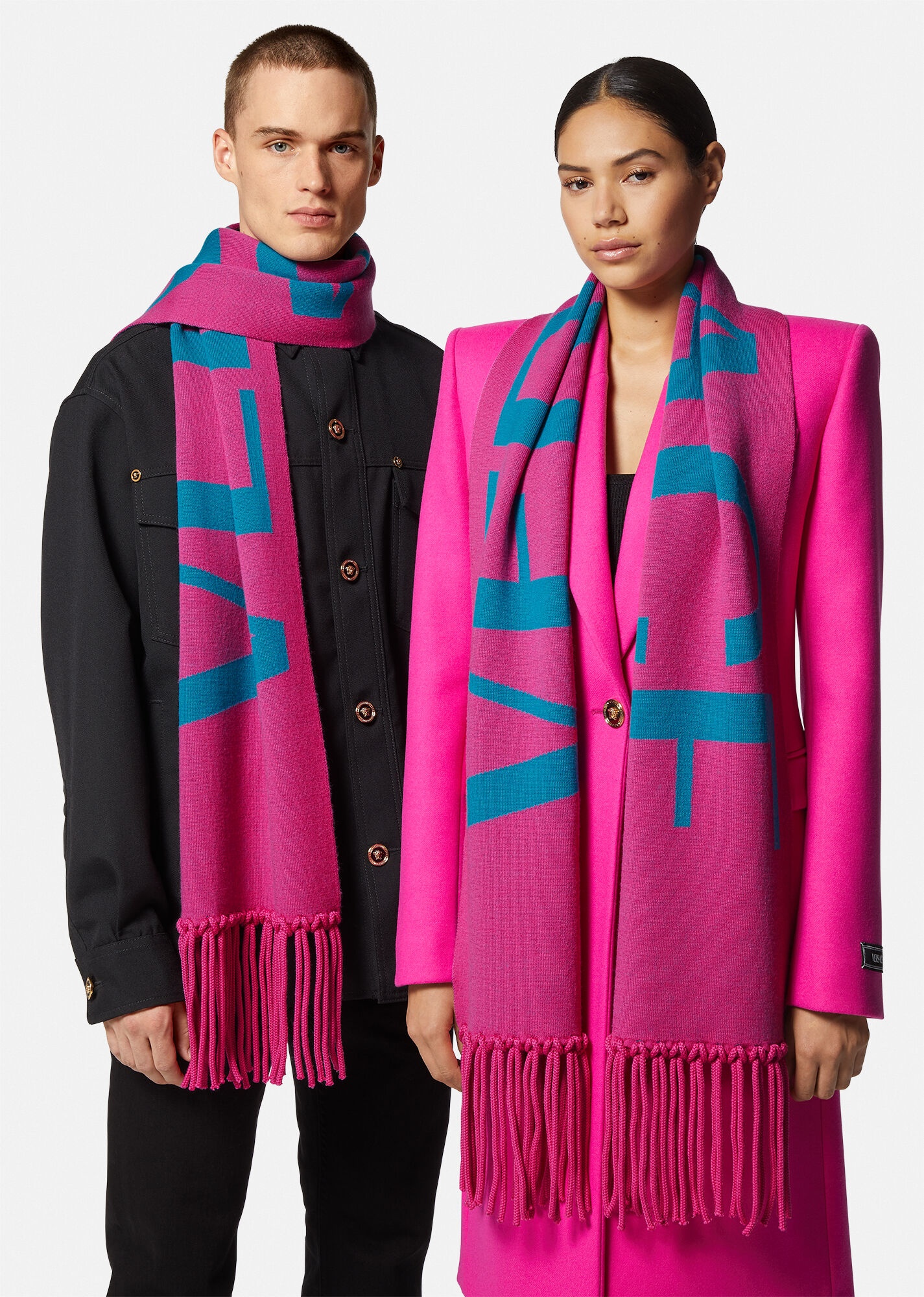 Logo Jacquard Knit Scarf - 3