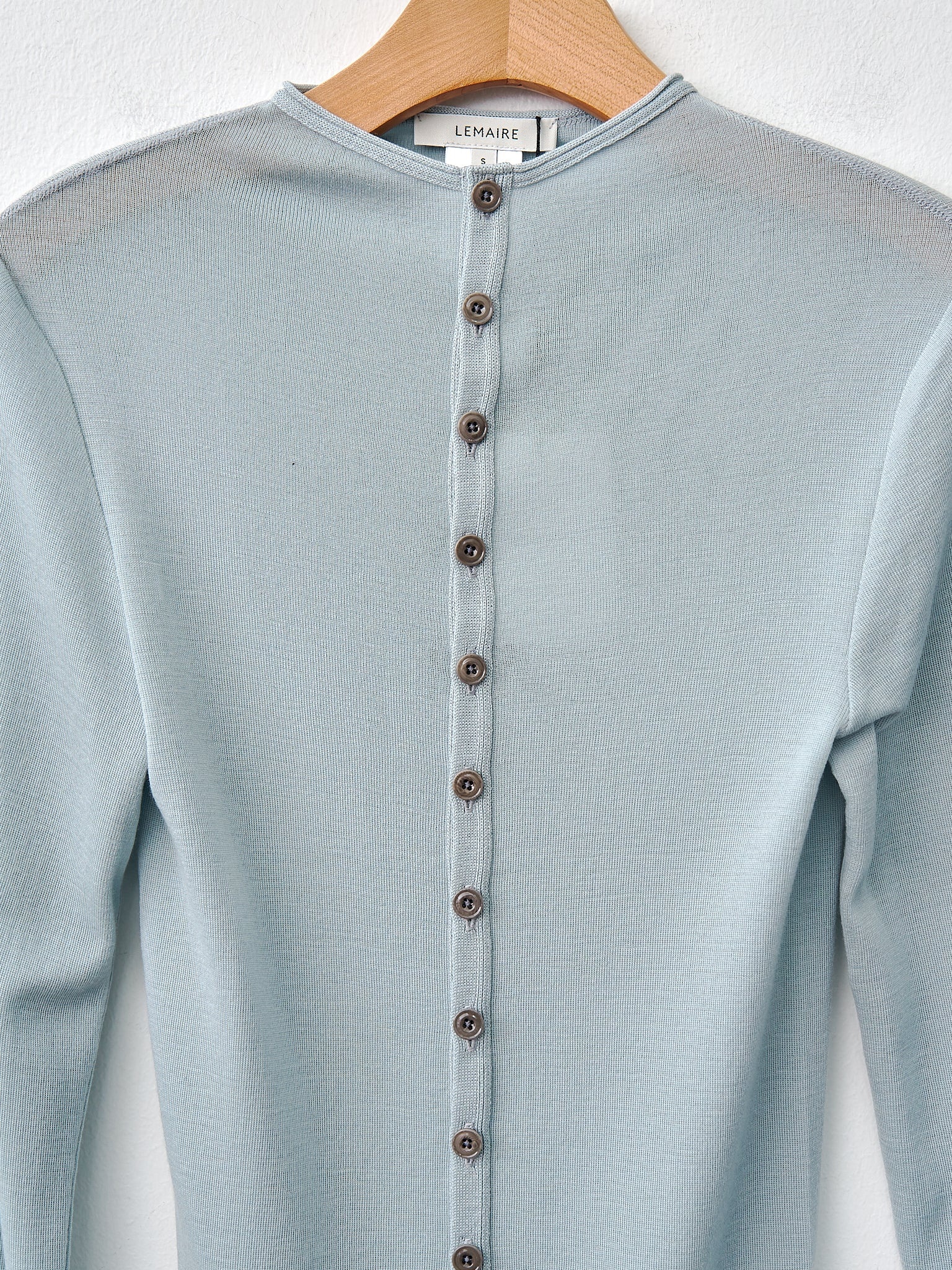 Fitted Seamless Cardigan - Cloud Blue - 2