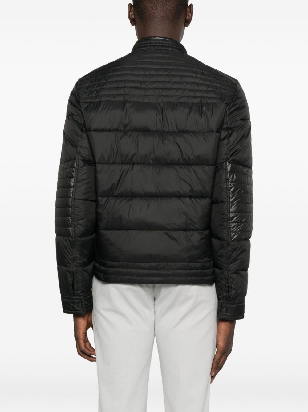 quilted panelled jacket - 4
