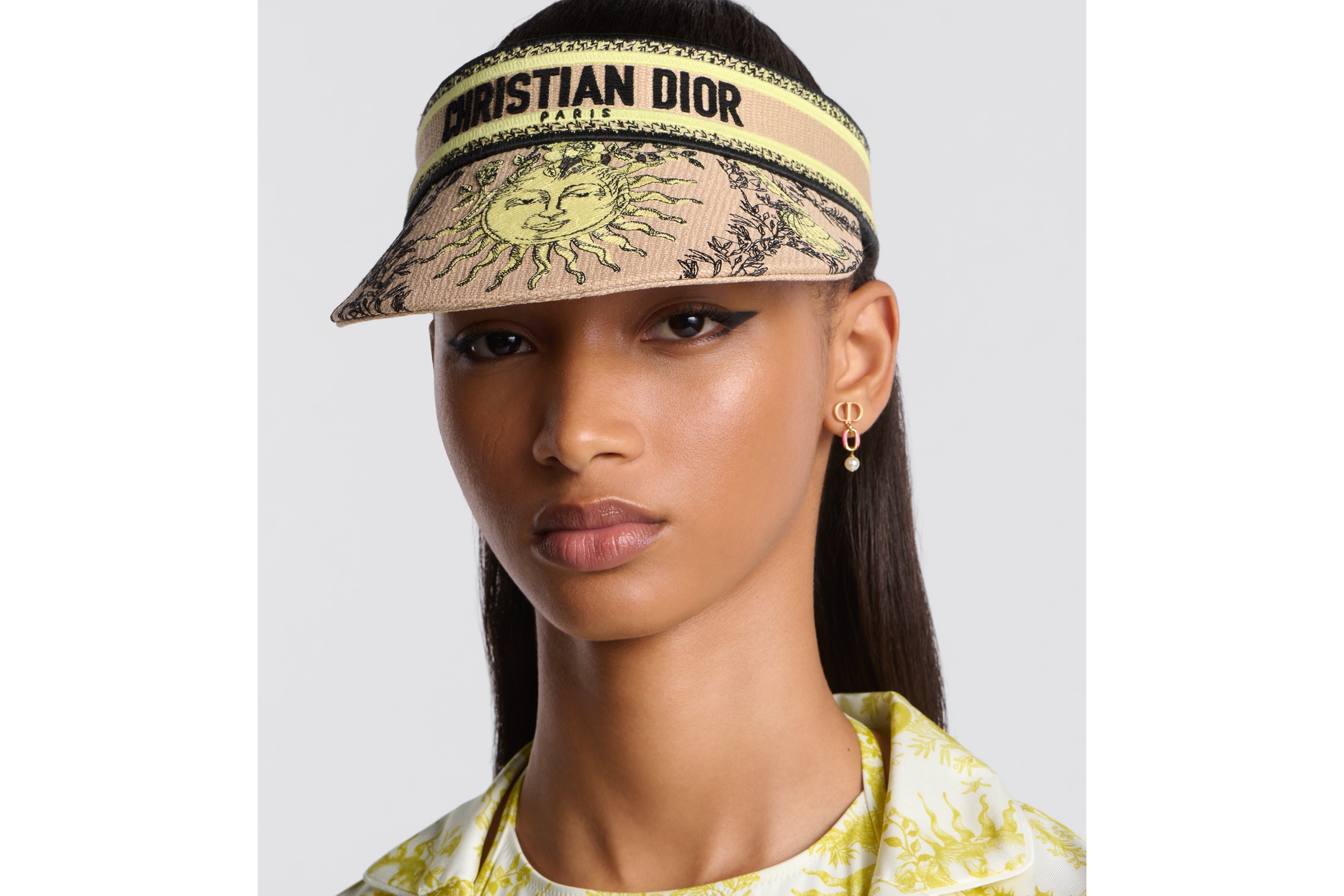 Dioriviera D-Smash Toile de Jouy Soleil Visor - 2
