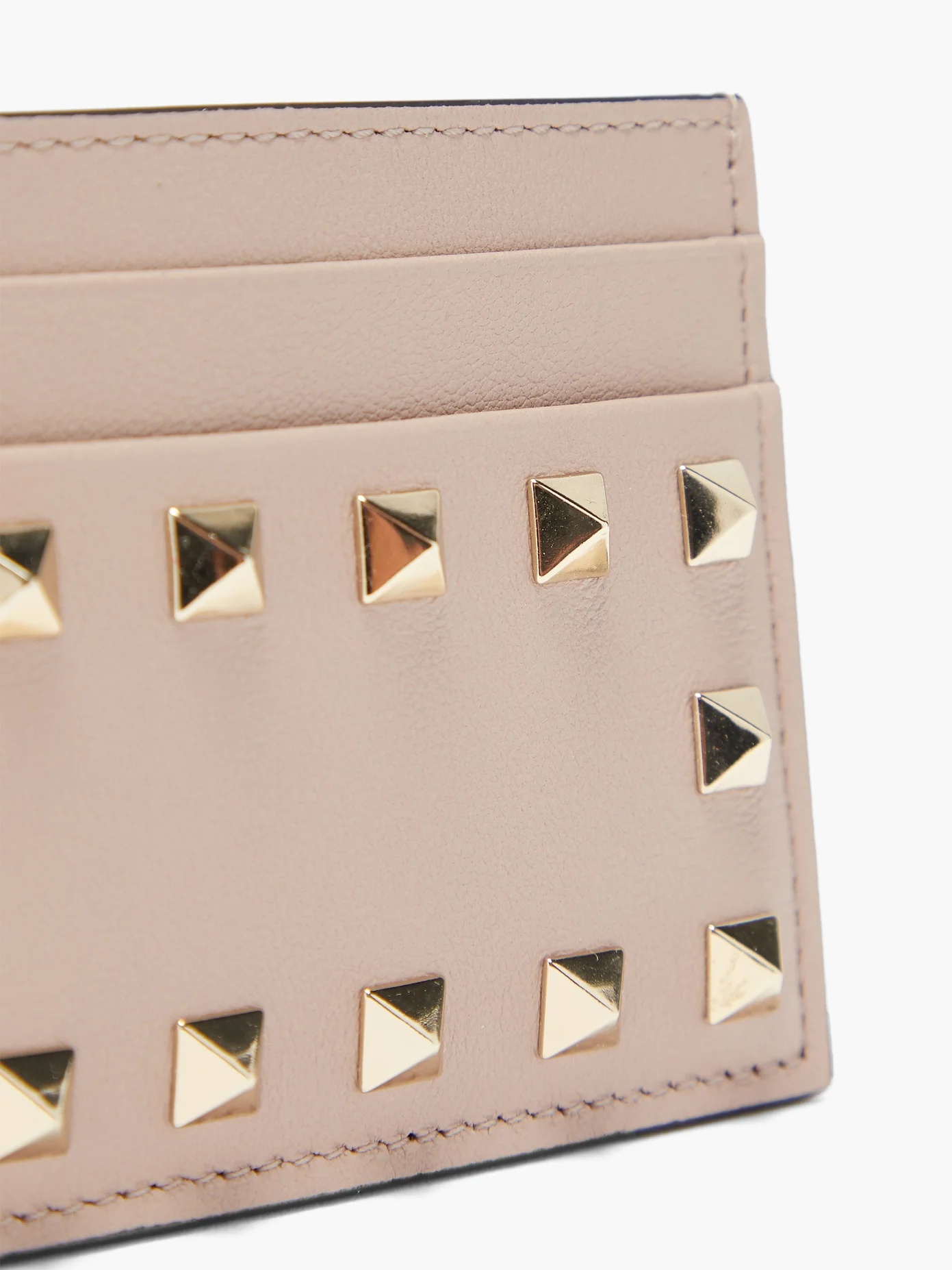 Rockstud leather cardholder - 2