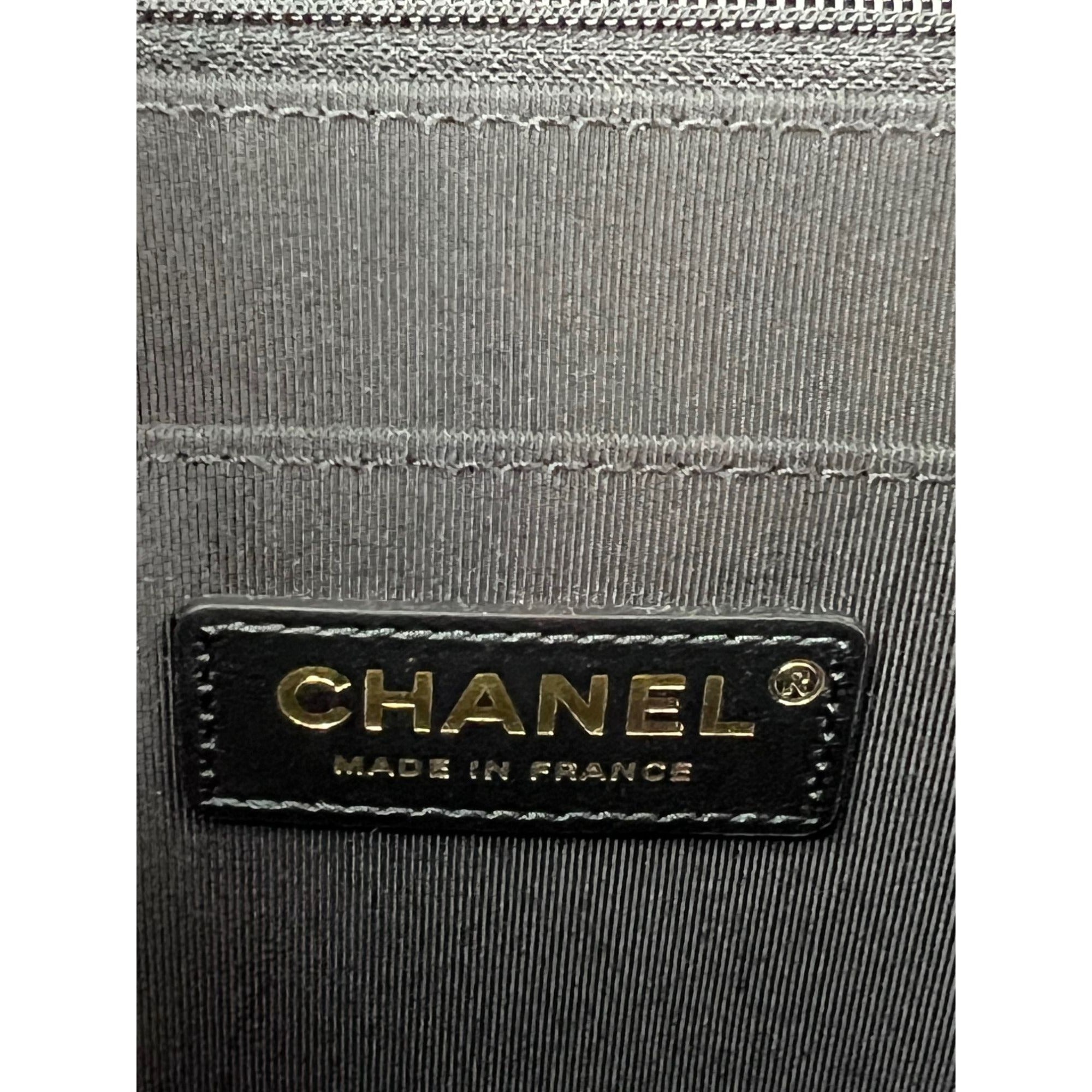 Chanel Calfskin Quilted Strap into Flap Black Burgundy Shoulder Bag - 4