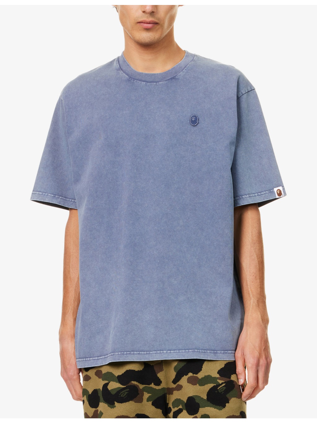 One Point Faded-Wash Cotton-Jersey T-Shirt - 3