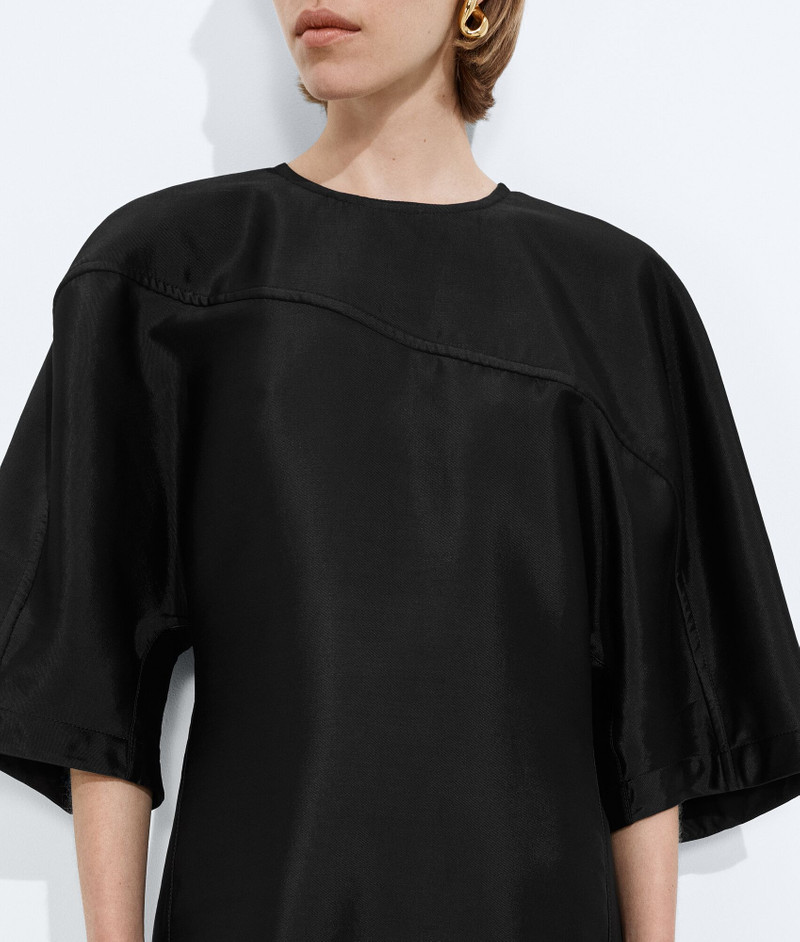 Washed Cotton and Viscose Twill Dress 4