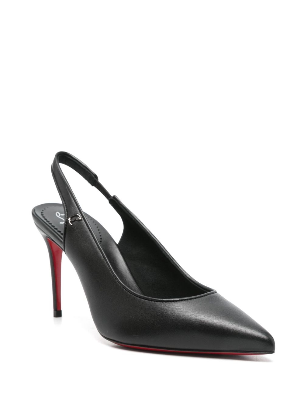 90mm leather slingback pumps - 2